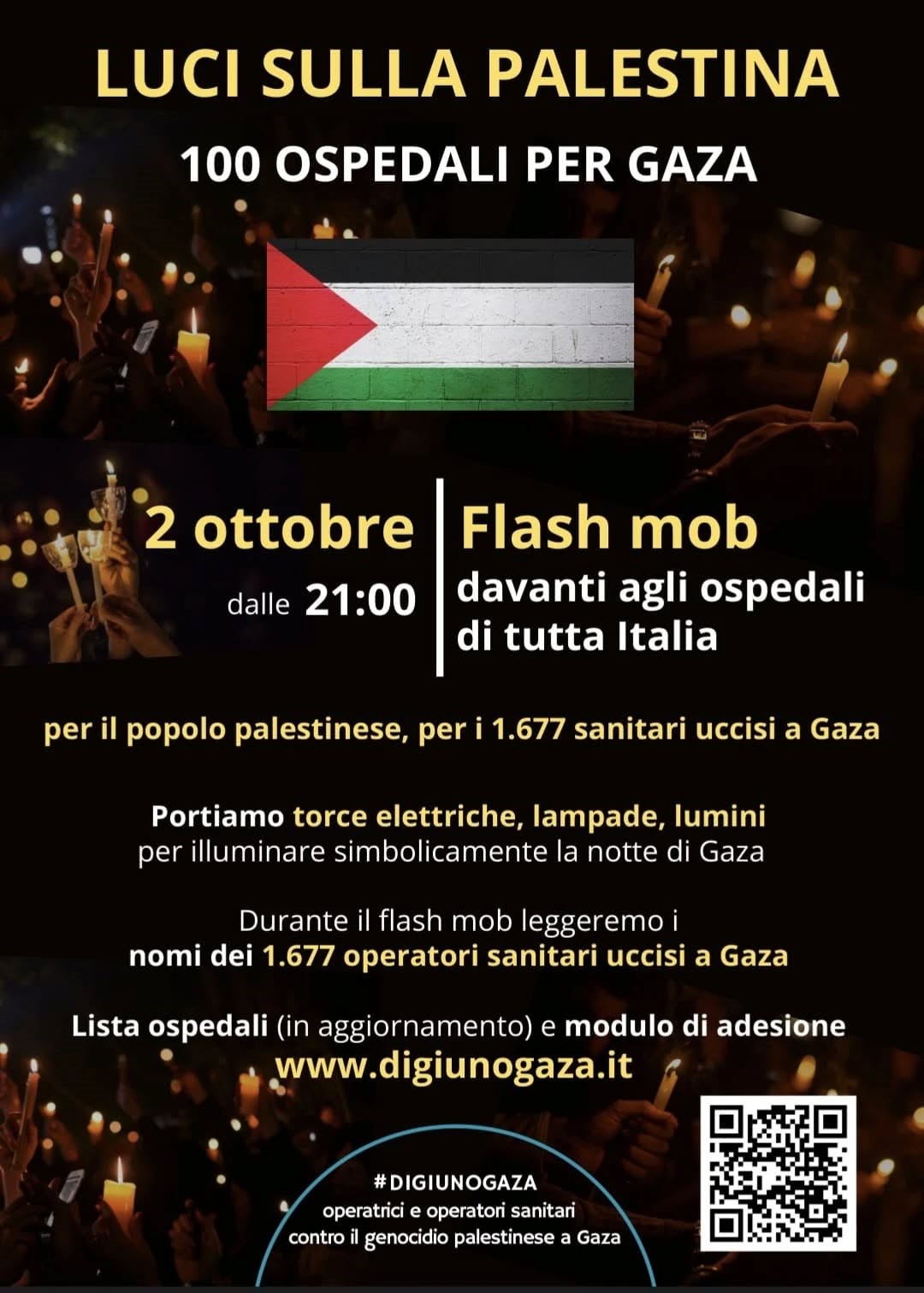 100 ospedali per Gaza, Di Cola (Cgil) e Cenciarelli (Fp Cgil): invitiamo a partecipare il settore sanità