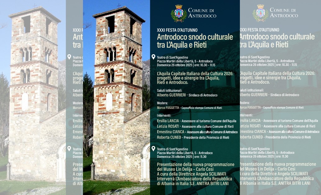 Antrodoco snodo culturale tra L’Aquila e Rieti Cultura L'aquila e Rieti