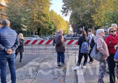 Viale Maraini bloccato ph M. D'Alessandro02