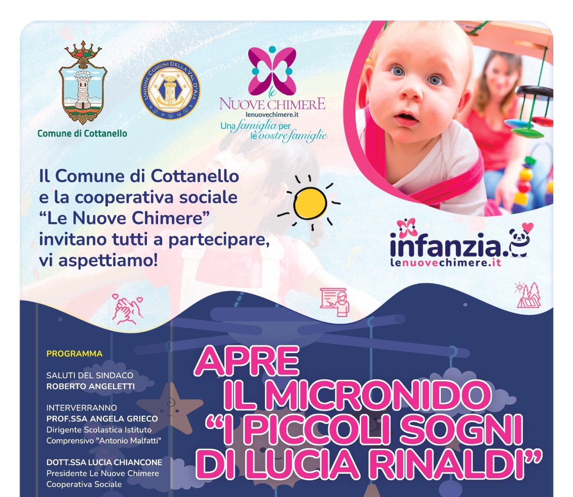 Cottanello investe nel futuro: nasce il micronido “I Piccoli Sogni di Lucia Rinaldi”