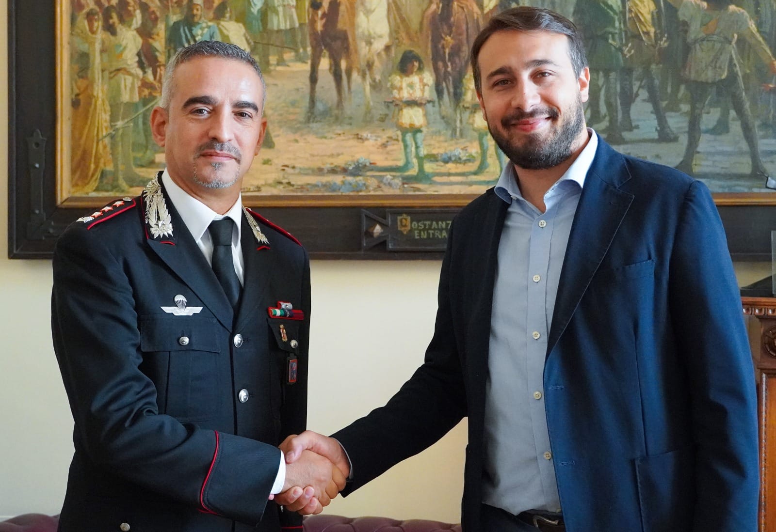 Sinibaldi ringrazia i Carabinieri dopo l’operazione antidroga nei boschi di Rieti