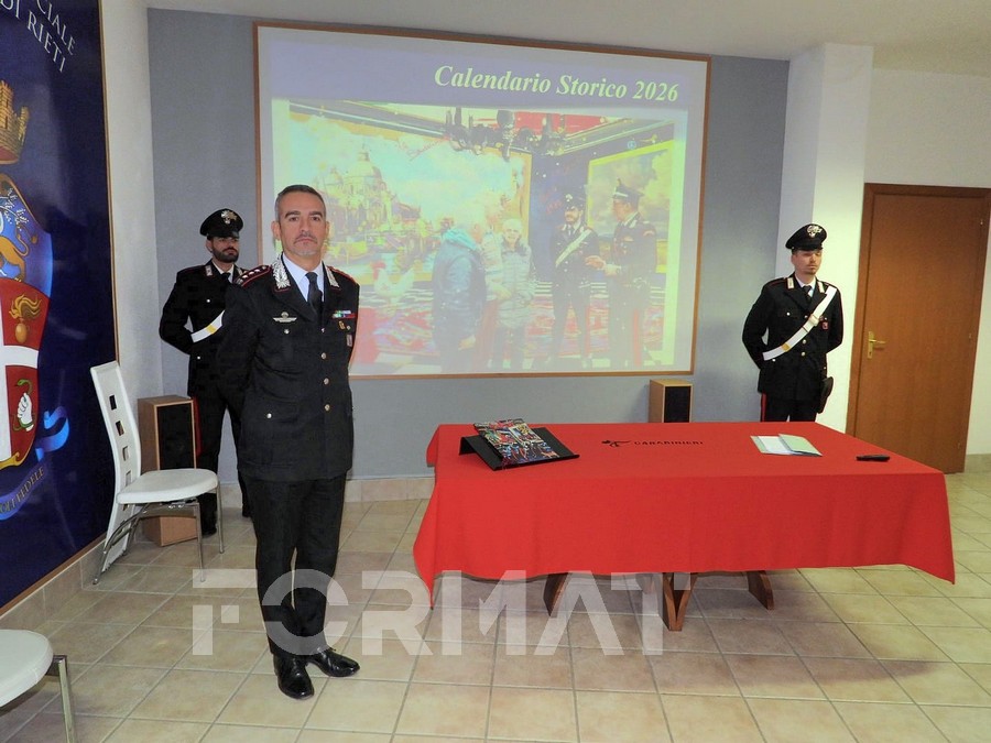 Presentato il Calendario Storico dei Carabinieri 2026
