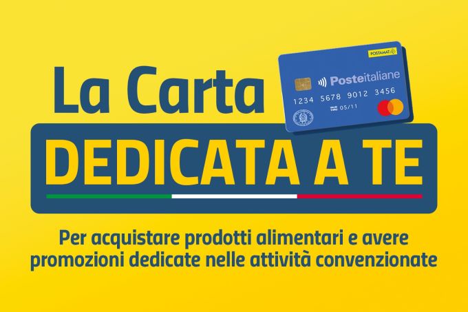 Rieti e provincia: negli uffici postali si può prenotare il ritiro della carta “Dedicata a te”