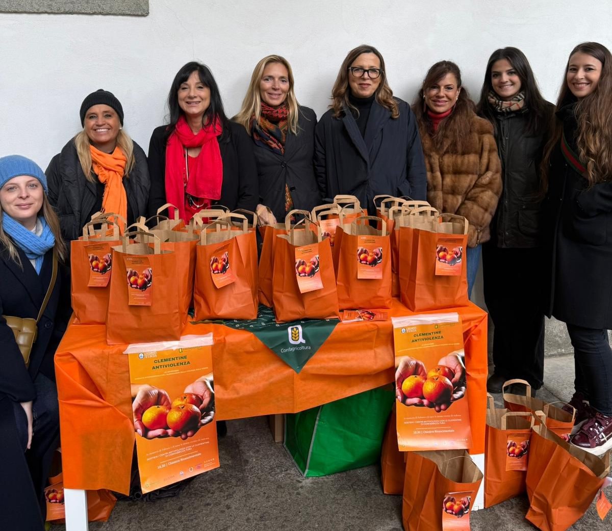 Anche a Rieti il sostegno ai centri antiviolenza con le clementine