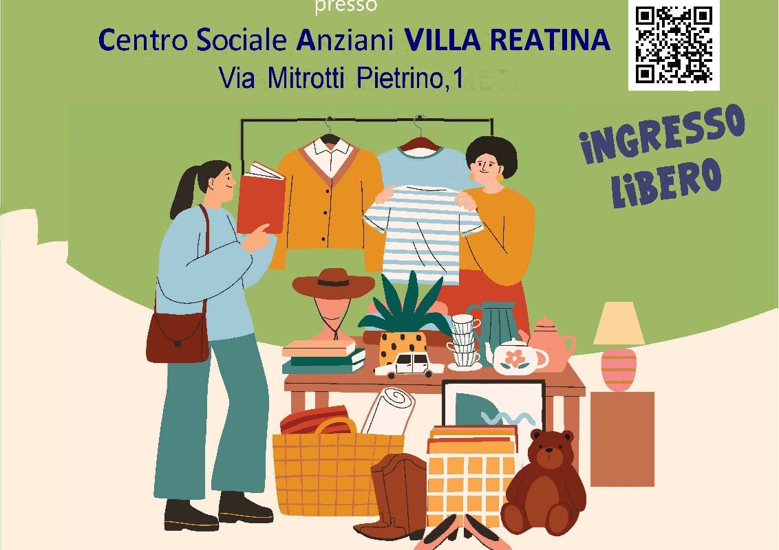 A Villa Reatina torna il Mercatino del Baratto e Dono: condividere, riutilizzare, fare gruppo