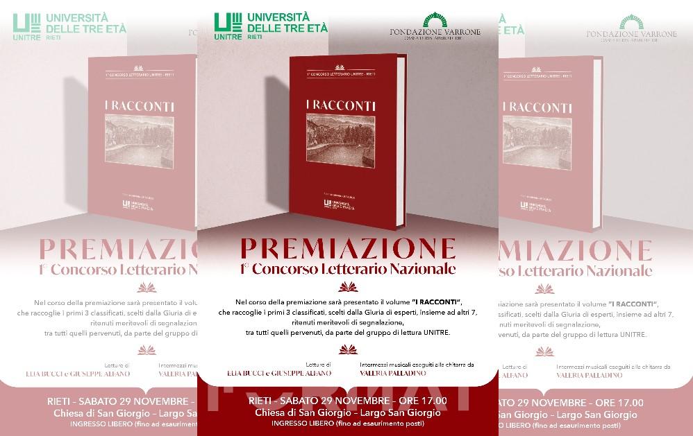 1° Concorso Letterario Nazionale Unitre: sabato 29 le premiazioni