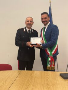 sindaco cantalice con maresciallo azzarello