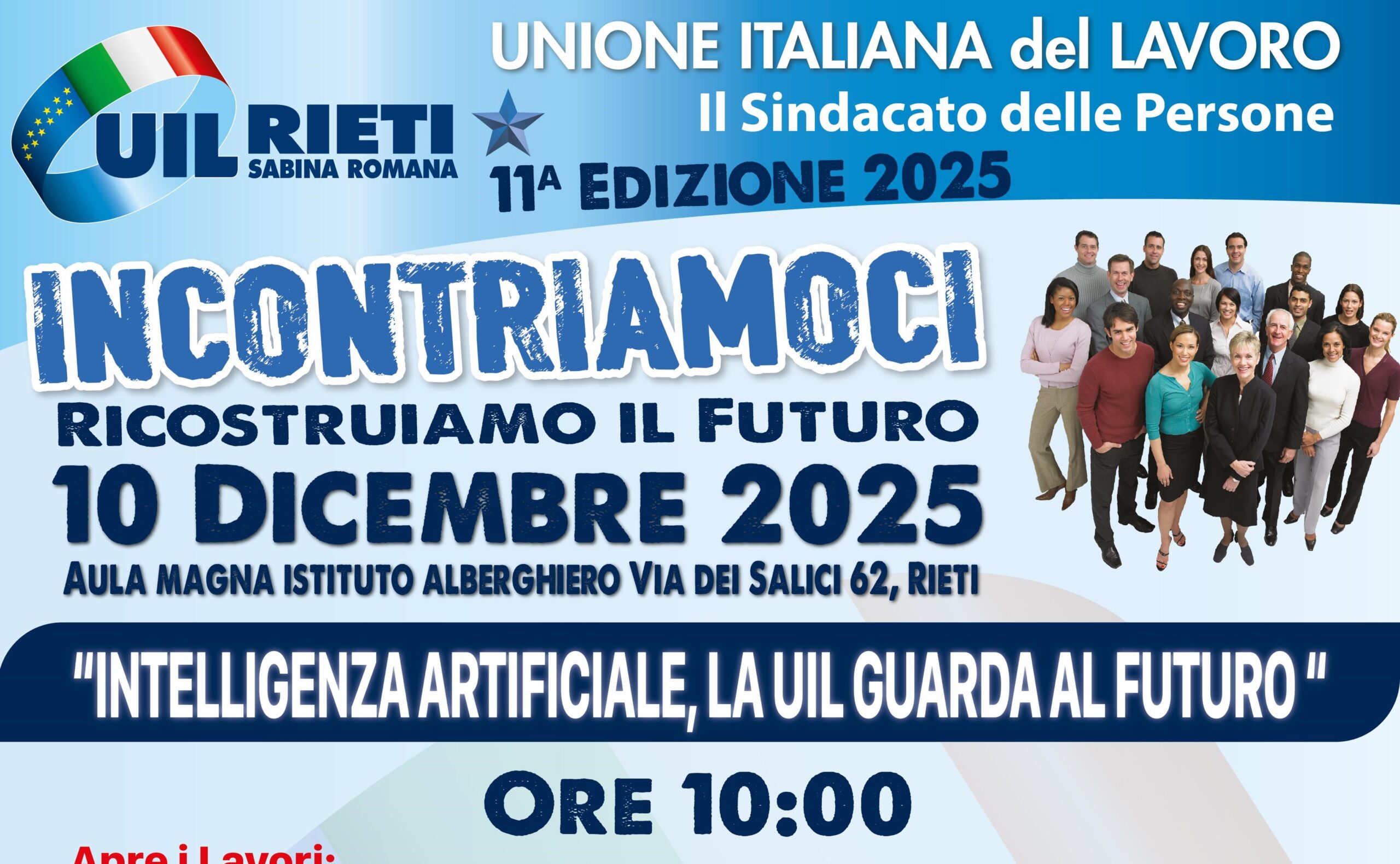Al via “Incontriamoci, Ricostruiamo il futuro”. Paolucci (Uil): “Parleremo di intelligenza artificiale”
