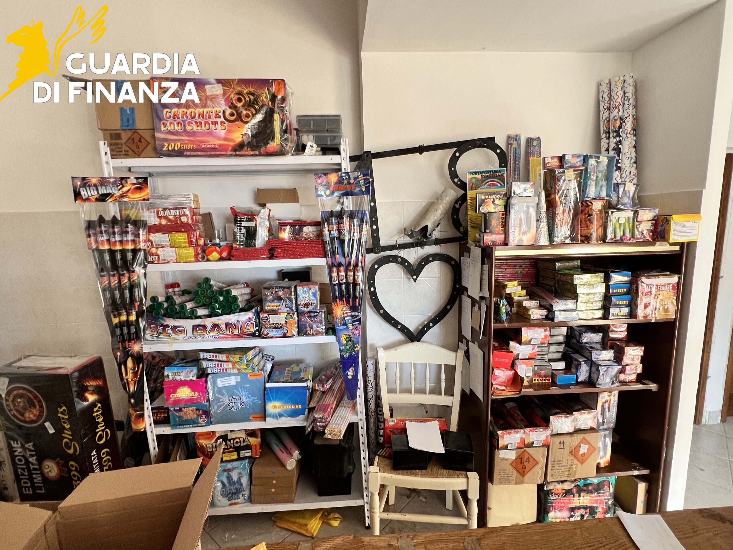 GdiF Rieti: capodanno “senza botto”. maxi sequestro di fuochi d’artificio illegali