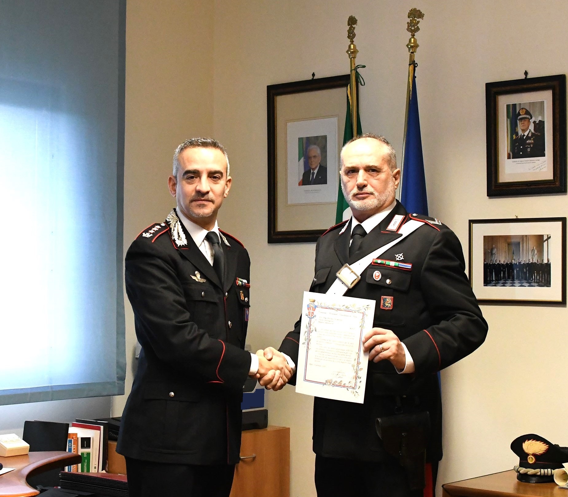 L’Arma dei Carabinieri saluta il Brigadiere Antonio Ingrosso che lascia il servizio attivo
