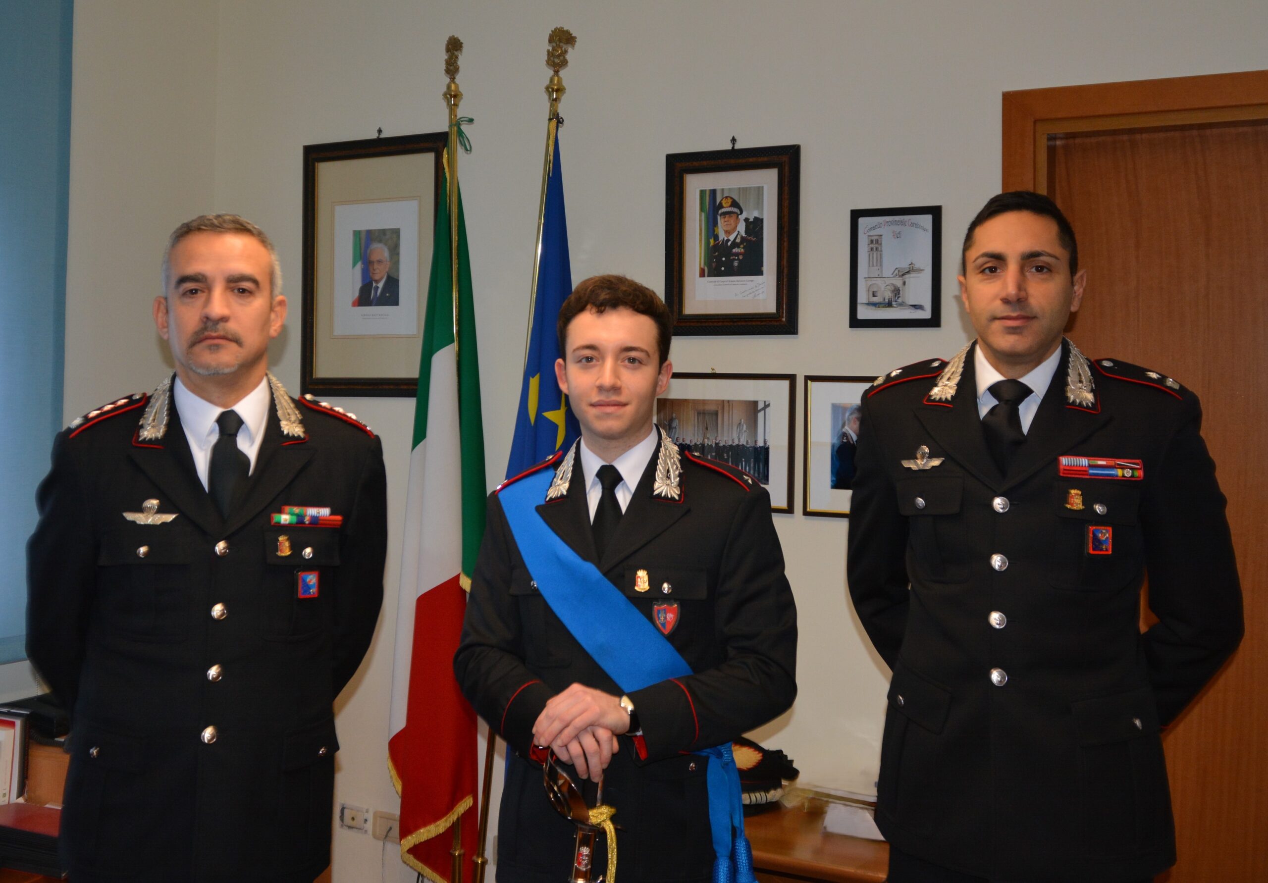 Un giovane Ufficiale in tirocinio alla locale Compagnia
