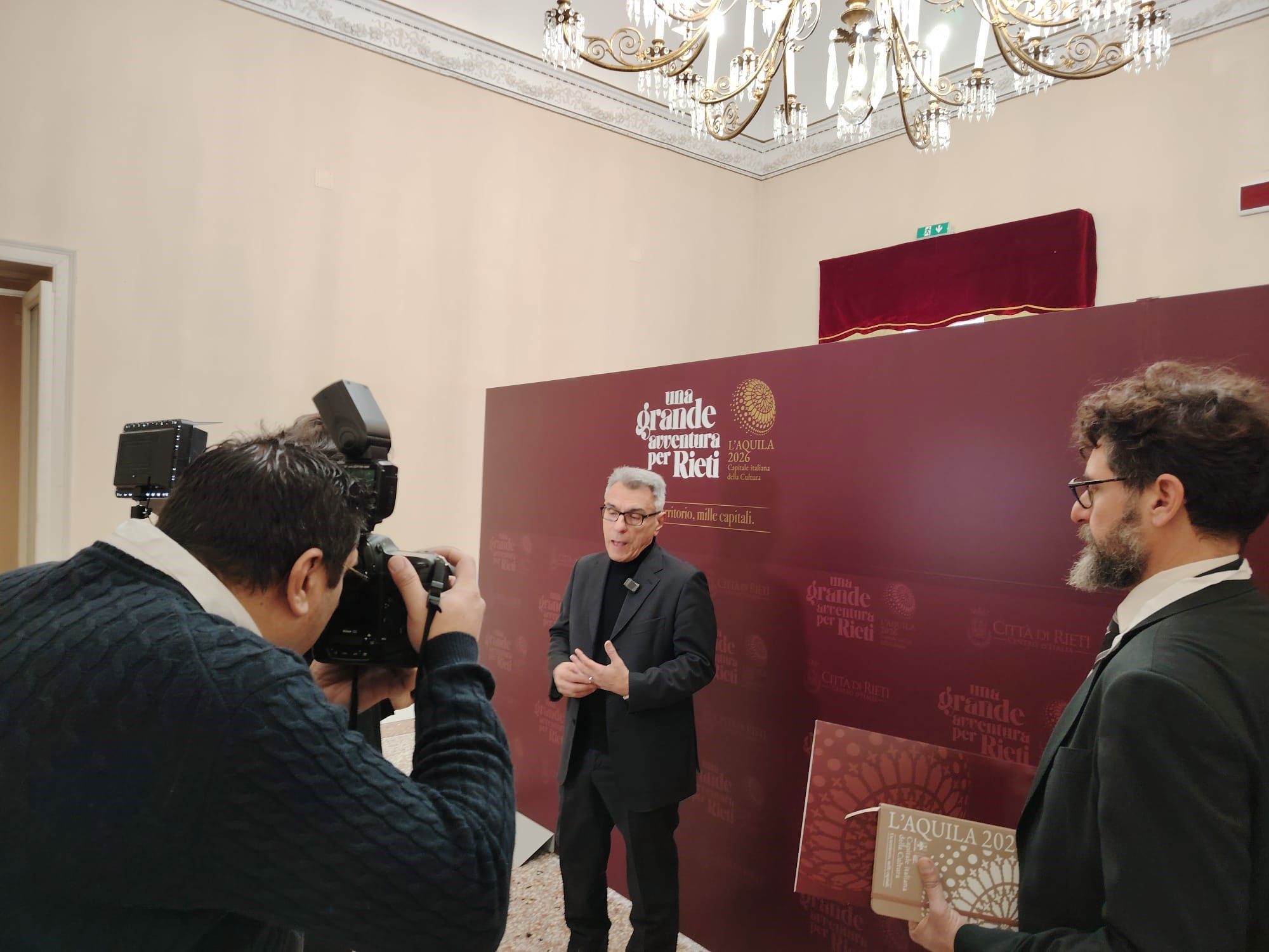 La Fondazione Flavio Vespasiano al lancio della “Grande avventura per Rieti” a fianco de L’Aquila 2026