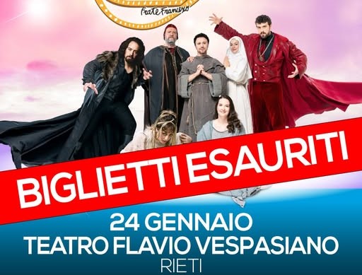 Tutto esaurito al Teatro Flavio per lo spettacolo “Forza venite gente”