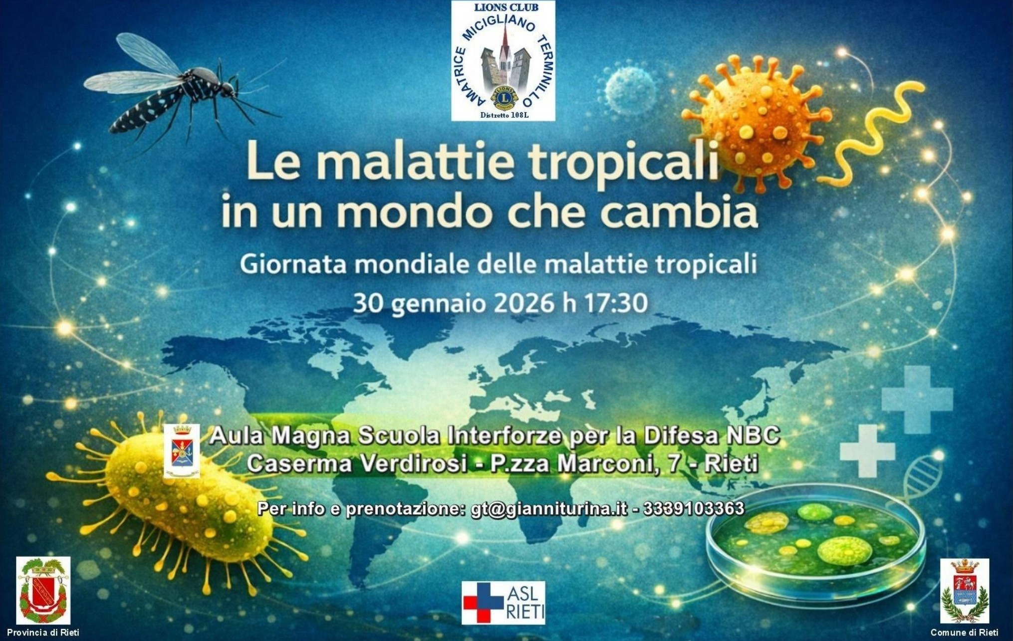 Il Lions Club Amatrice Micigliano Terminillo celebra La Giornata Mondiale delle Malattie Tropicali Neglette