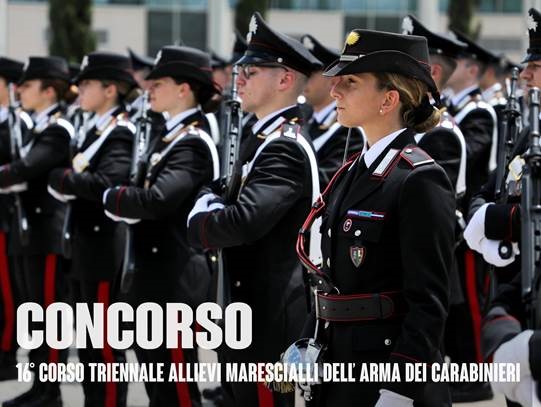 Al via il 16° concorso per il reclutamento di 898 Allievi Marescialli