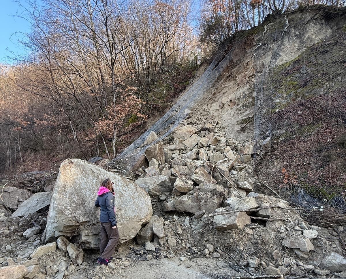 Frana tra Borgo San Pietro e la diga del Salto: sopralluogo della Provincia di Rieti