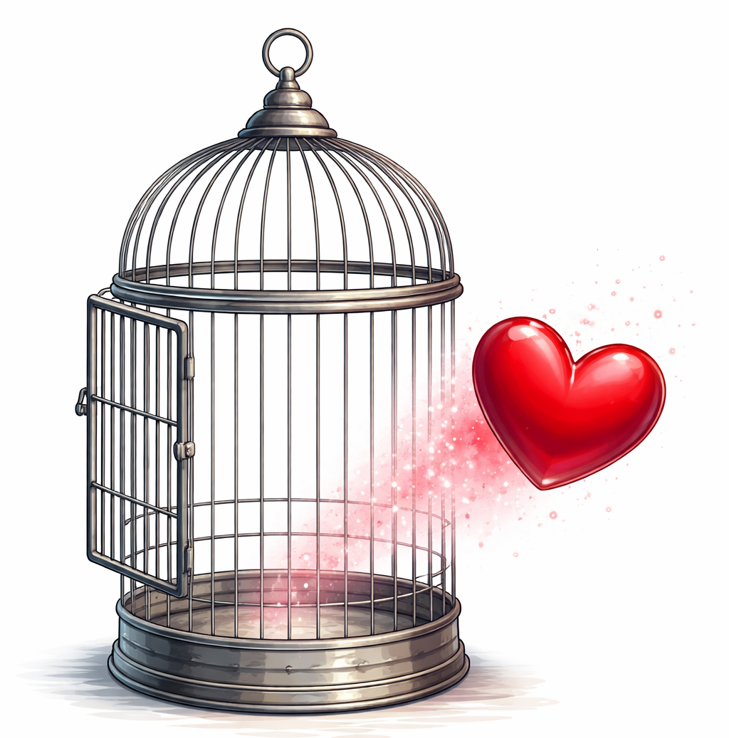 immagine AI cuore libero