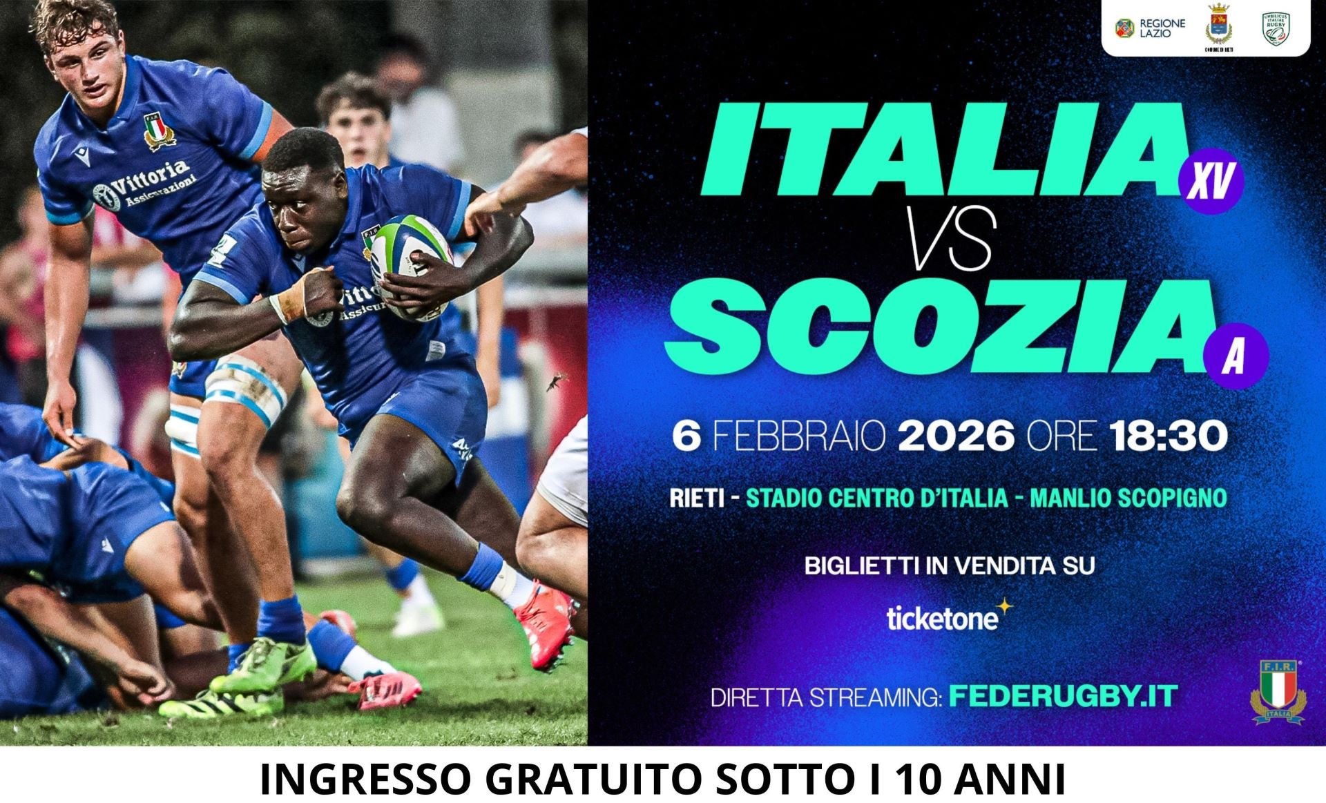 Italia XV vs Scozia A: venerdì 6 febbraio: una giornata tutta da vivere