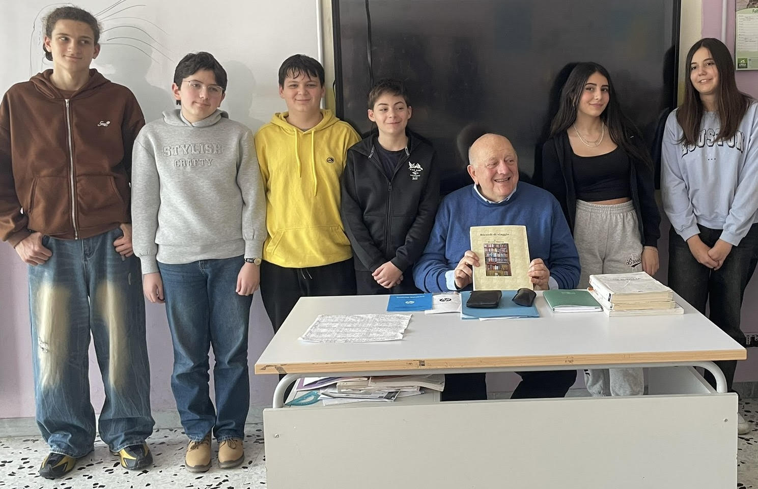 Rieti, alla scuola “Ricci” Riccardo Minervini presenta “Ricordo di viaggio”
