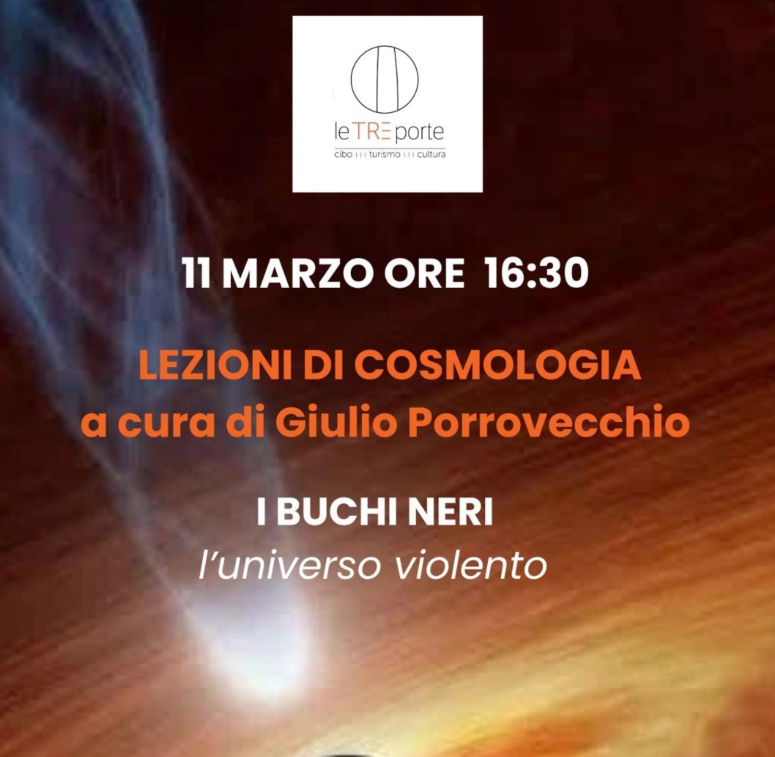 Lezione di Cosmologia sui Buchi Neri a Rieti