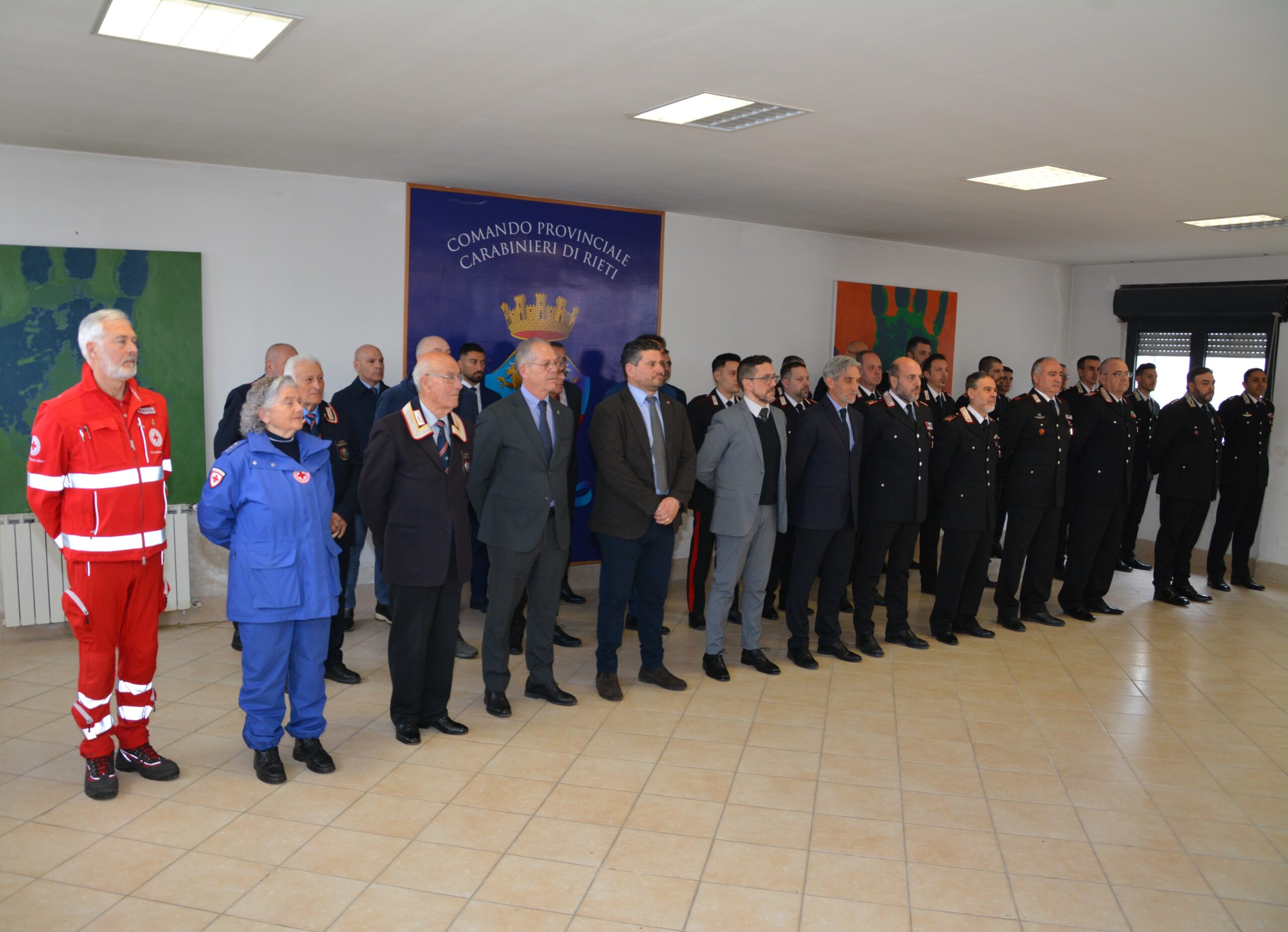 Il Generale di Divisione Ugo Cantoni, Comandante della Legione Carabinieri “Lazio”, in visita al Comando Provinciale di Rieti