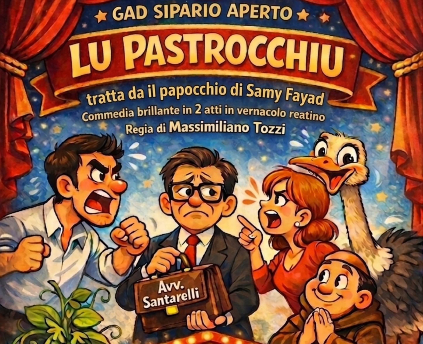 “Lu Pastrocchiu”, la nuova commedia in vernacolo reatino in scena al Piccolo Teatro dei Condomini