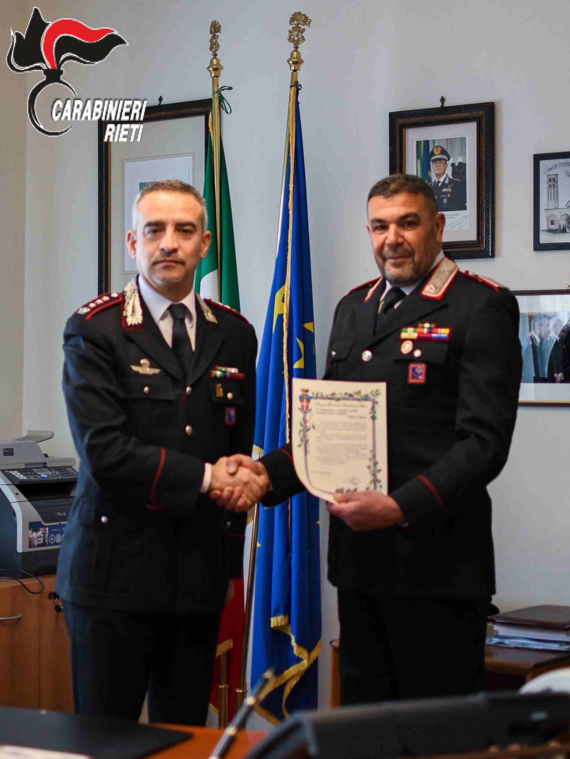 L’Arma dei Carabinieri saluta il Luogotenente Carica Speciale Giuseppe Costarella che lascia il servizio attivo