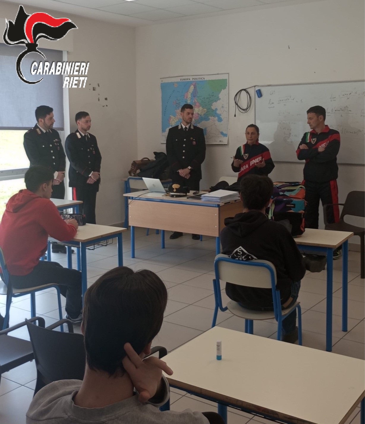 Cultura della Legalità: i Carabinieri nelle scuole di Amatrice, Cittaducale e Borgorose