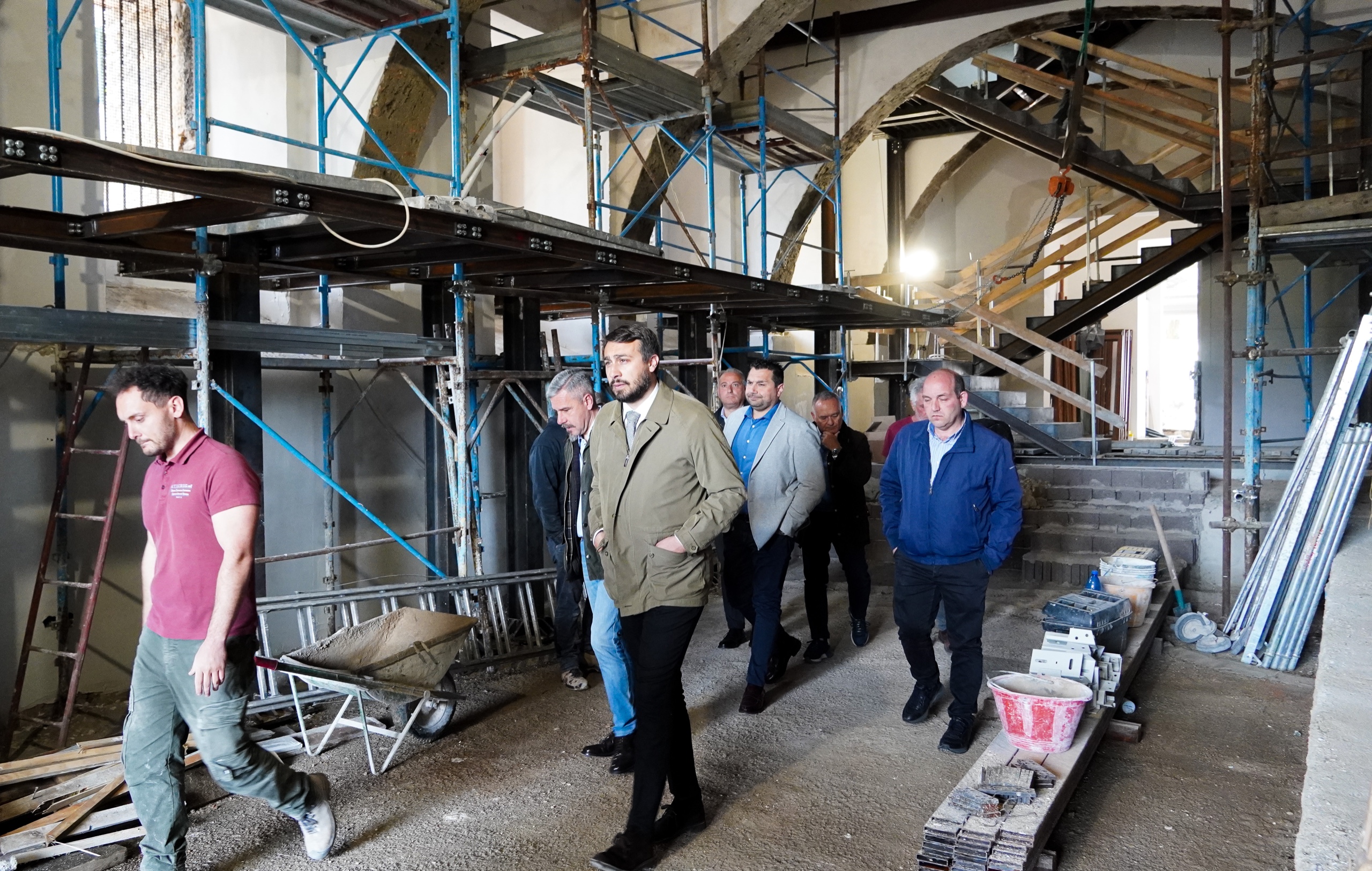 Sopralluogo al cantiere del complesso di San Benedetto: prosegue la realizzazione del nuovo Centro per l’Impiego