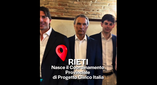 C.Sinistra: Onorato “Nominato Coordinamento Provinciale Rieti di Progetto Civico Italia”