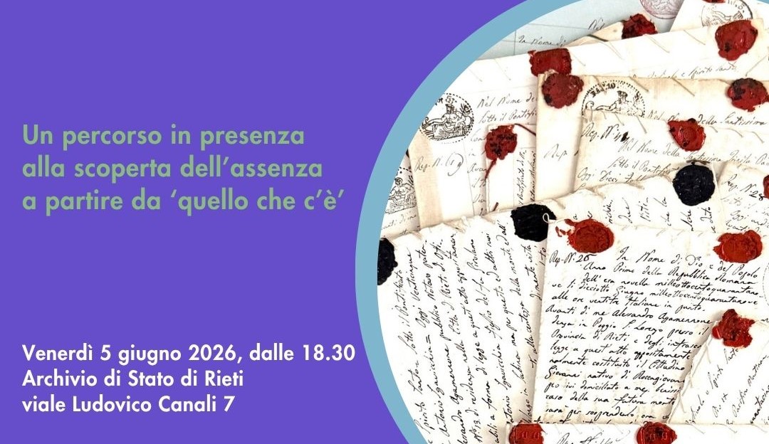 La Notte degli Archivi: “Scripta volant. Variazioni sul tema del ‘non esserci’ degli archivi reatini