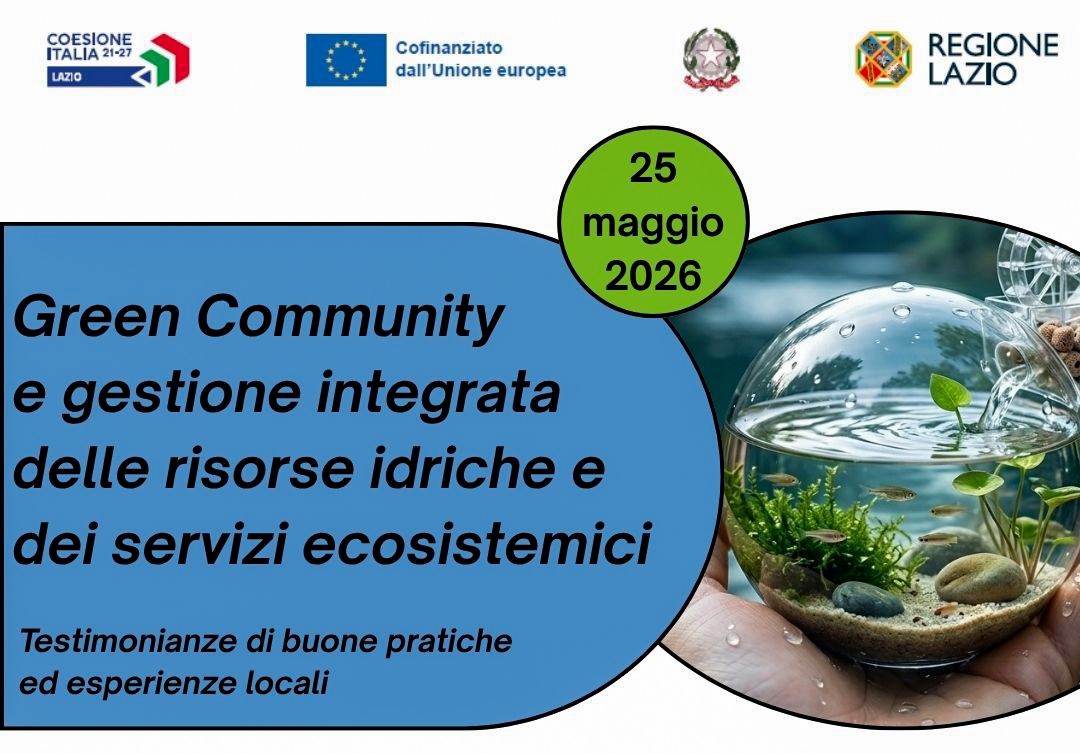 Green Community e gestione integrata delle risorse idriche: il 25 maggio a Rocca Sinibalda il seminario su acqua, servizi ecosistemici e sostenibilità dei territori