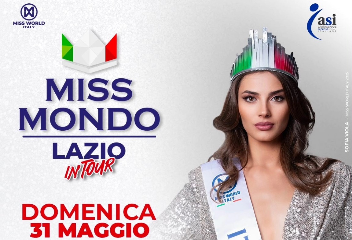 Il Tour Miss Mondo Lazio a Rieti in Piazza Cesare Battisti