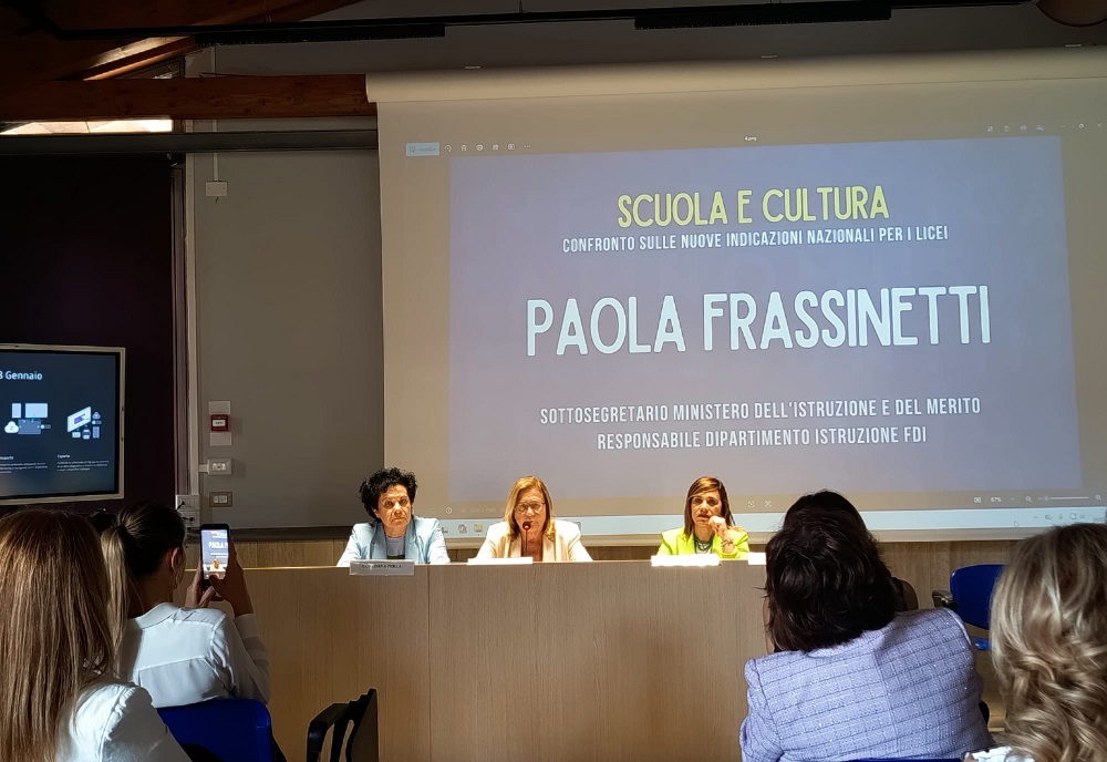 L’Onorevole Paola Frassinetti a Rieti: “Scuola e cultura binomio inscindibile”