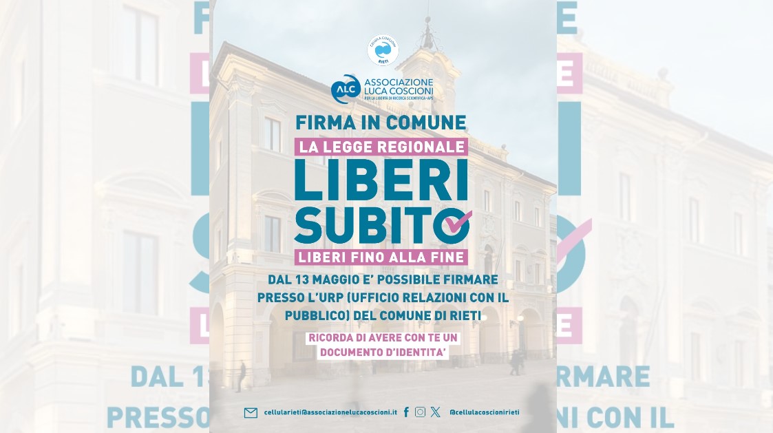 “Liberi Subito” supera le 5mila firme. Si può firmare anche all’URP