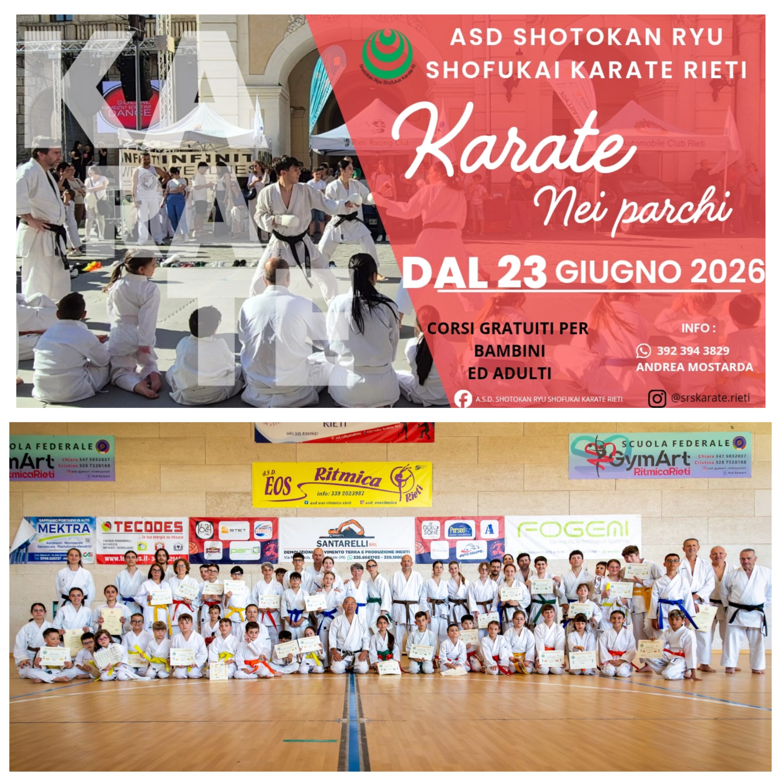 Karate, grande successo a Rieti per lo stage del Maestro Matsuyama e gli esami di passaggio di cintura