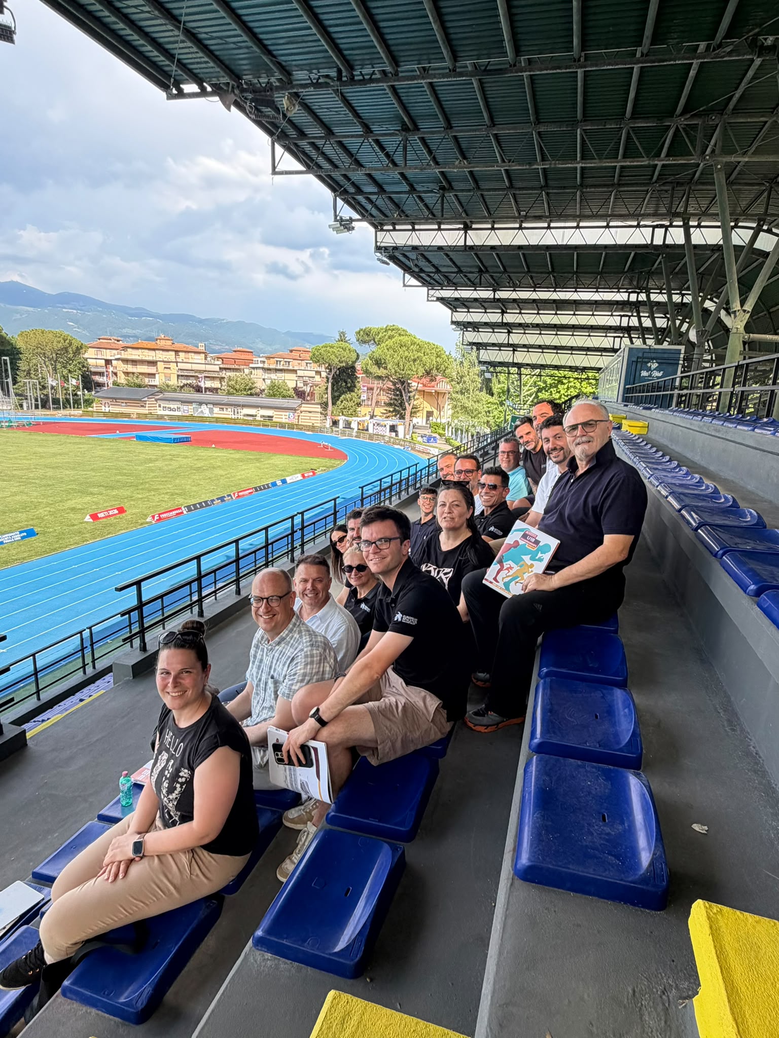 Atletica, Europei U18: nuovi seggiolini al Guidobaldi, restyling area riscaldamento, allestimenti già pronti: Rieti promossa nella ‘site visit’ di European Athletics