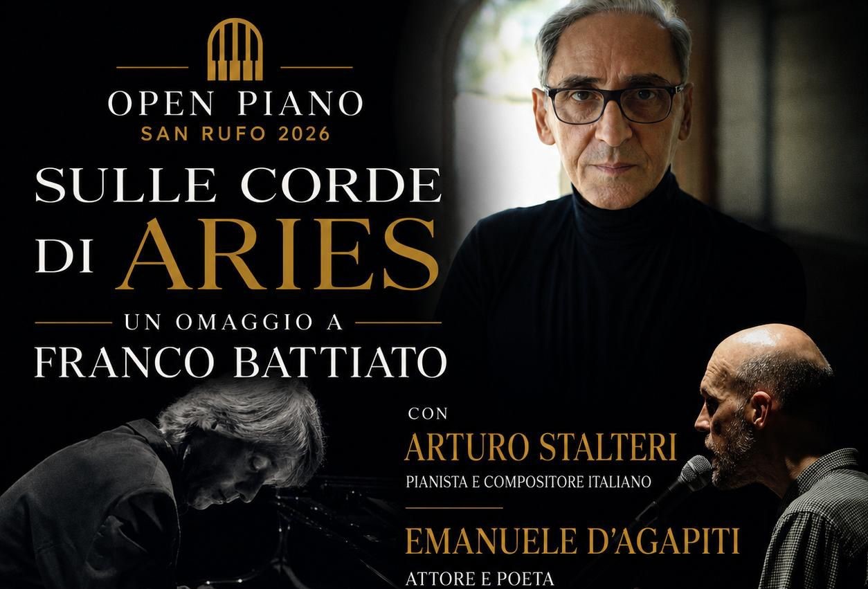 Martedì 9 giugno gran finale con “Sulle Corde di Aries” Un Omaggio/viaggio a Franco Battiato