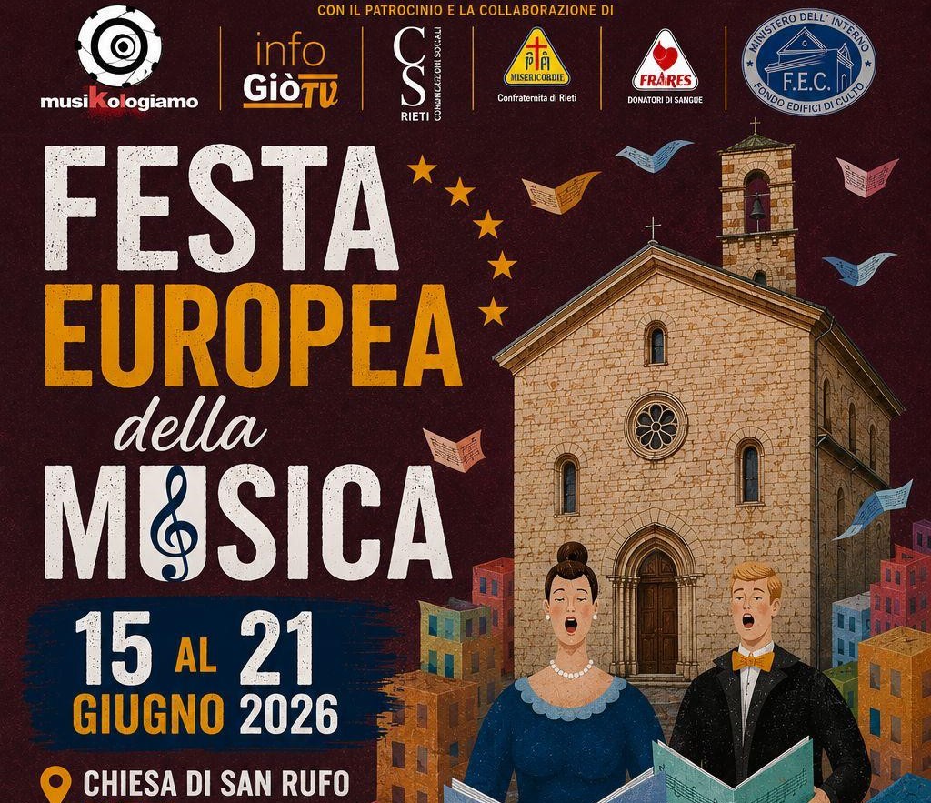 Rieti celebra la 32ª Festa Europea della Musica: tutto il programma