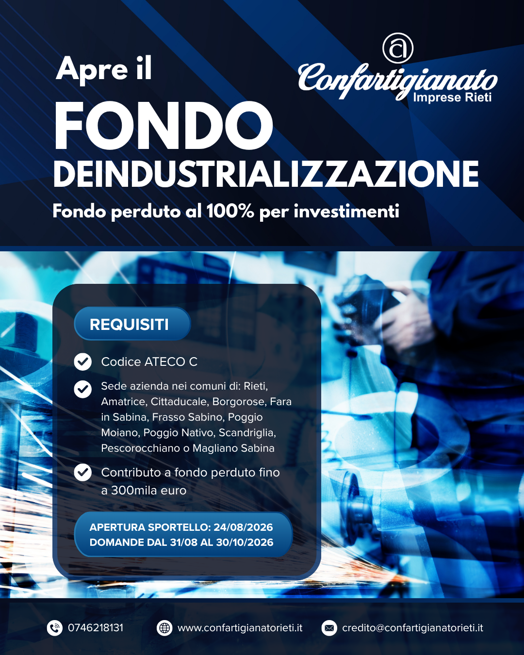 fondo deindustrializzazione 2026
