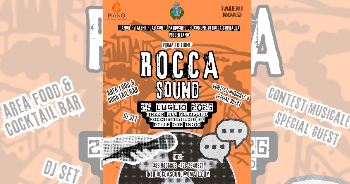 A Roccasinibalda, il 25 luglio la prima edizione di Rocca Sound
