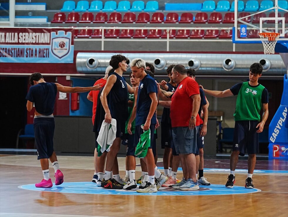 Primo allenamento per la U19 della Sebastiani