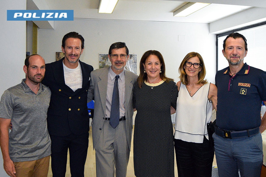 La Questura di Rieti saluta il PD Dipierro
