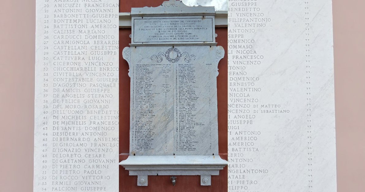 Lapide caduti prima guerra mondiale Borgorose Lapide caduti prima guerra mondiale Borgorose