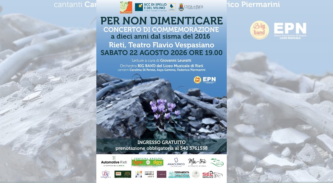 concerto 10 anni sisma amatrice concerto 10 anni sisma amatrice