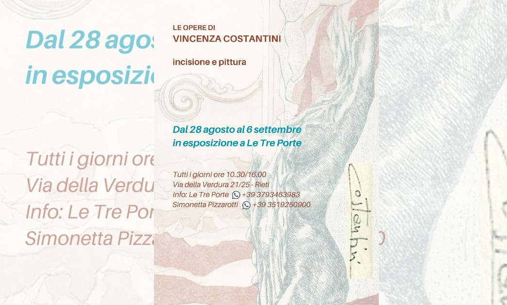 mostra personale di vincenza costantini