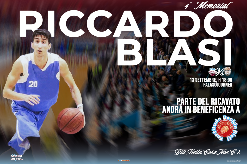 Il 13 settembre il 4° memorial Riccardo Blasi: al PalaSojourner Sebastiani-Caserta