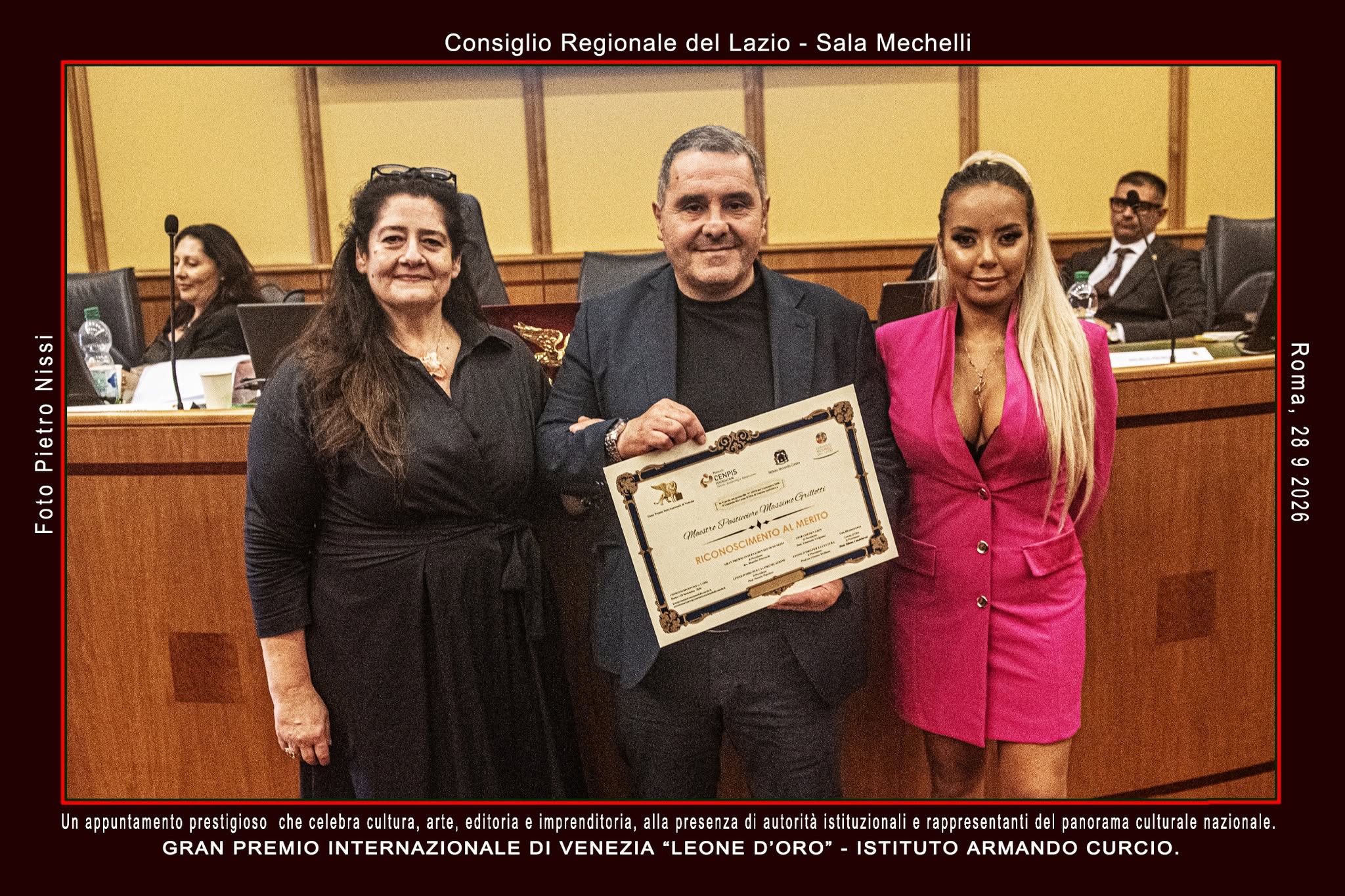 Leone d’Oro, riconoscimento a Massimo Grillotti della Pasticceria Cristallo