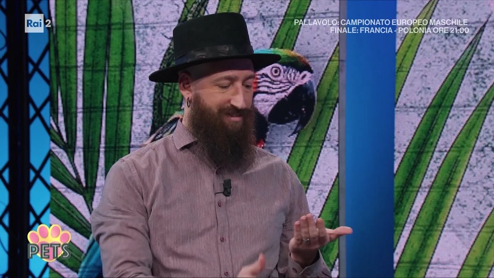 Il reatino Alessandro De Filippis ospite a Pets su Rai 2