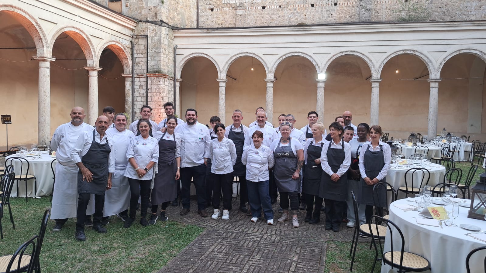 Dieci anni dell’Associazione Provinciale Cuochi Rieti, una grande festa all’Abbazia di San Quirico e Giulitta